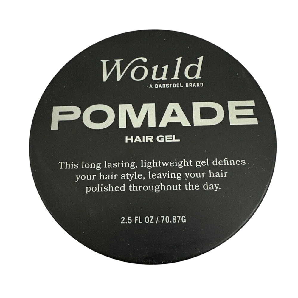 Would Pomade Hair Gel Barstool Brand Long Lasting Lightweight, 2.5 fl oz